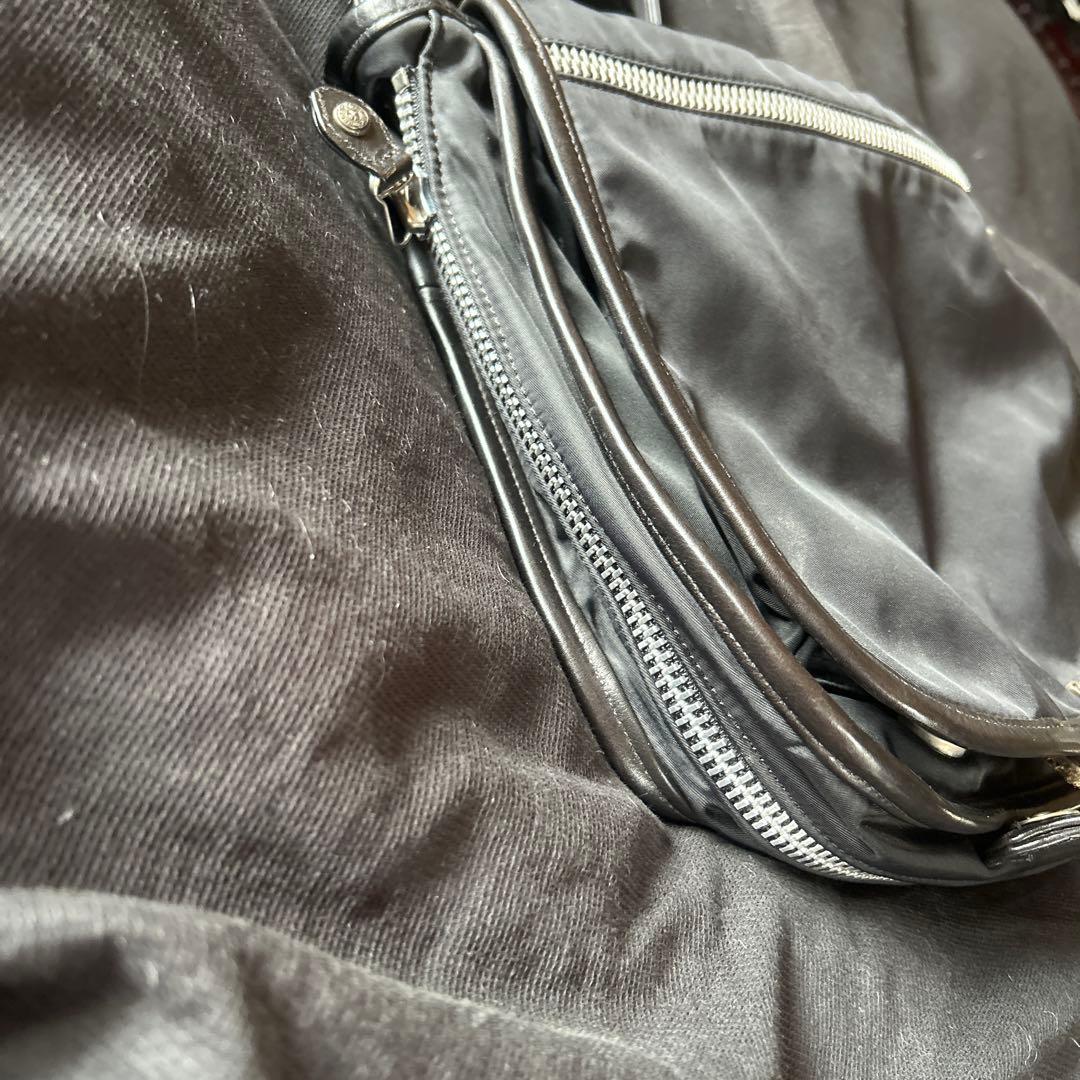 自身購入クロムハーツ 希少 正規品 ブラックナイロン メッセンジャーバッグ