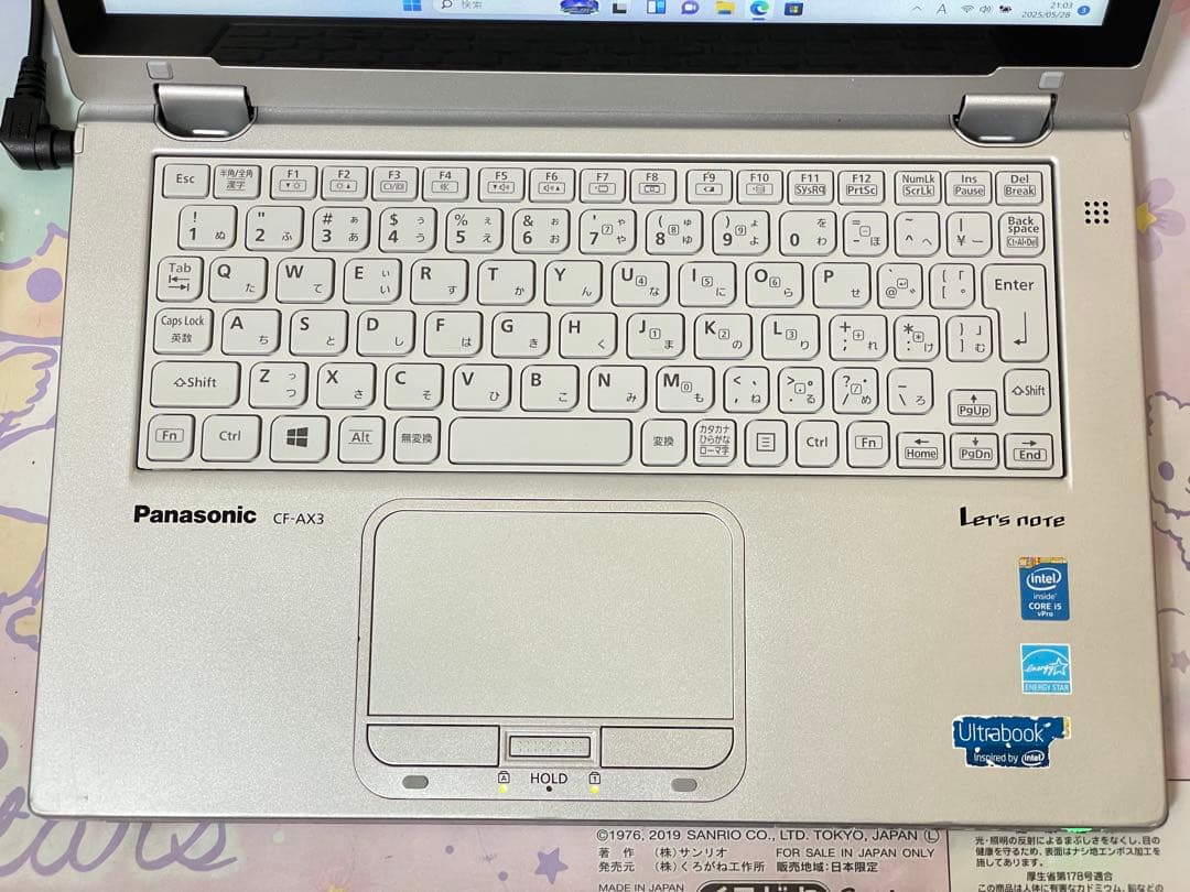 レッツノートAX3 4/128 2in1 累計使用時間少 バッテリー消耗 美品