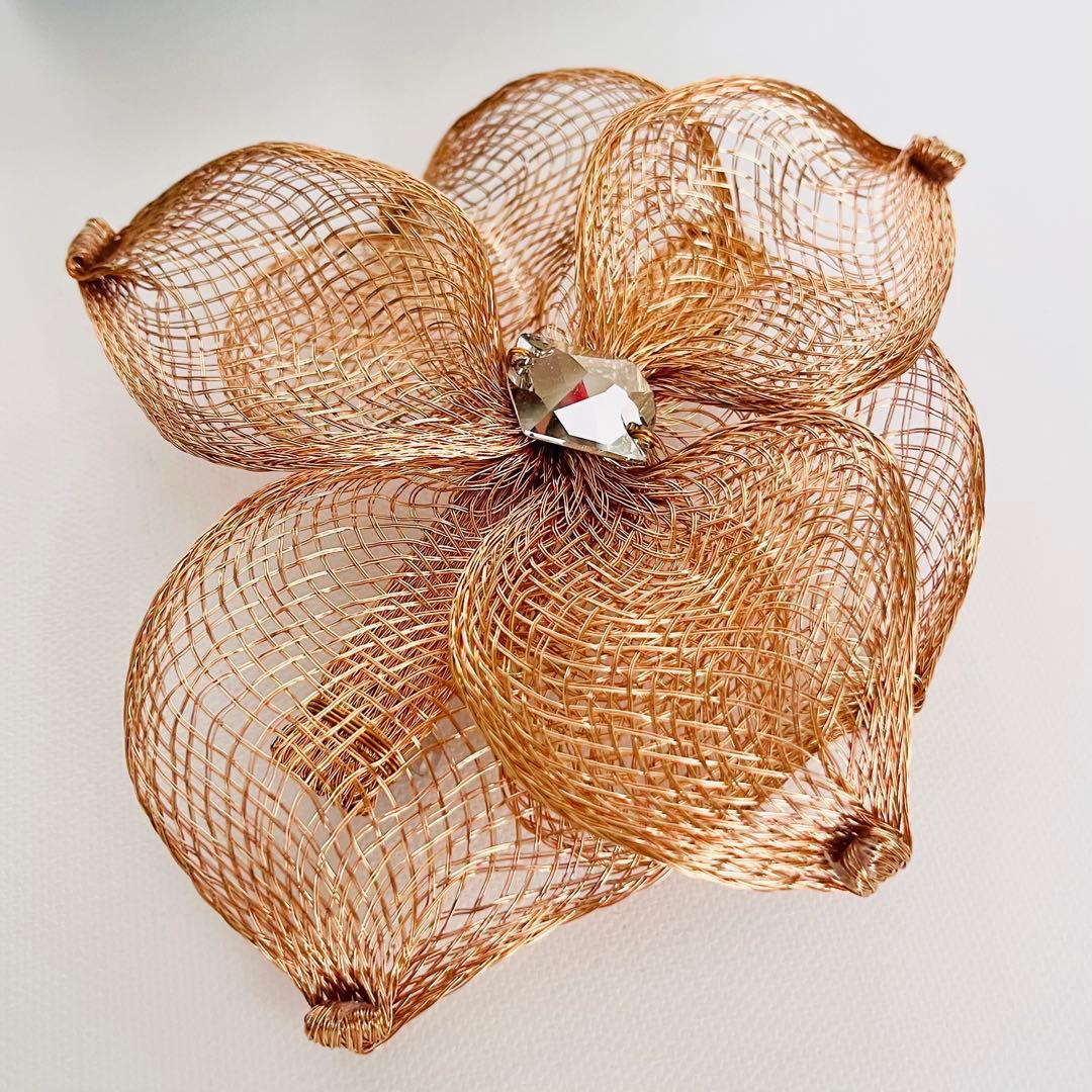 2/7迄値下【卒業式・謝恩会・入学式】コレットマルーフ メッシュフラワーバレッタ