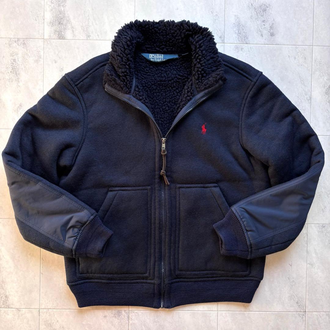 【超希少】ポロバイラルフローレン パイルジャケット ポニー刺繍 短丈 00s M