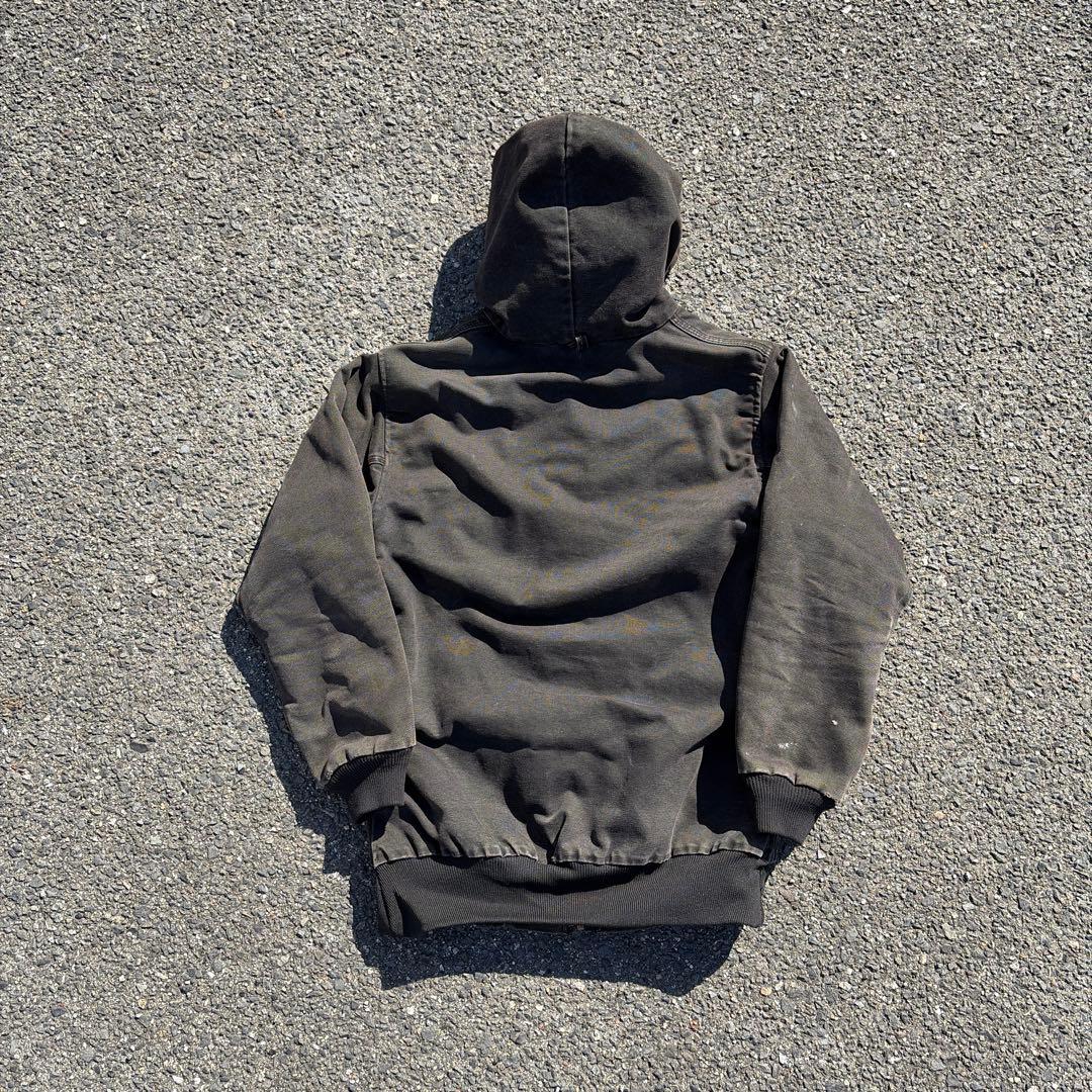 【希少】carhartt アクティブジャケット　ブラック　フェード　S相当