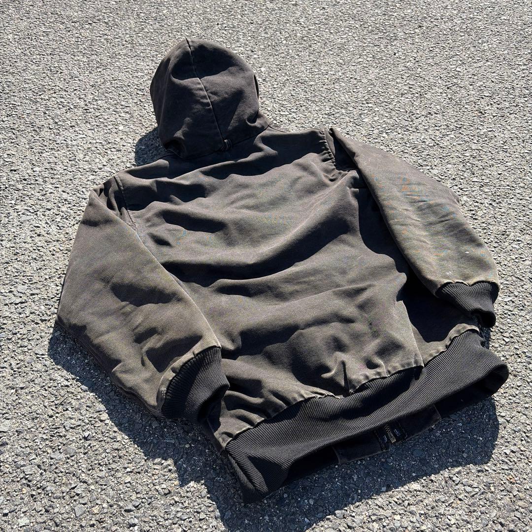 【希少】carhartt アクティブジャケット　ブラック　フェード　S相当