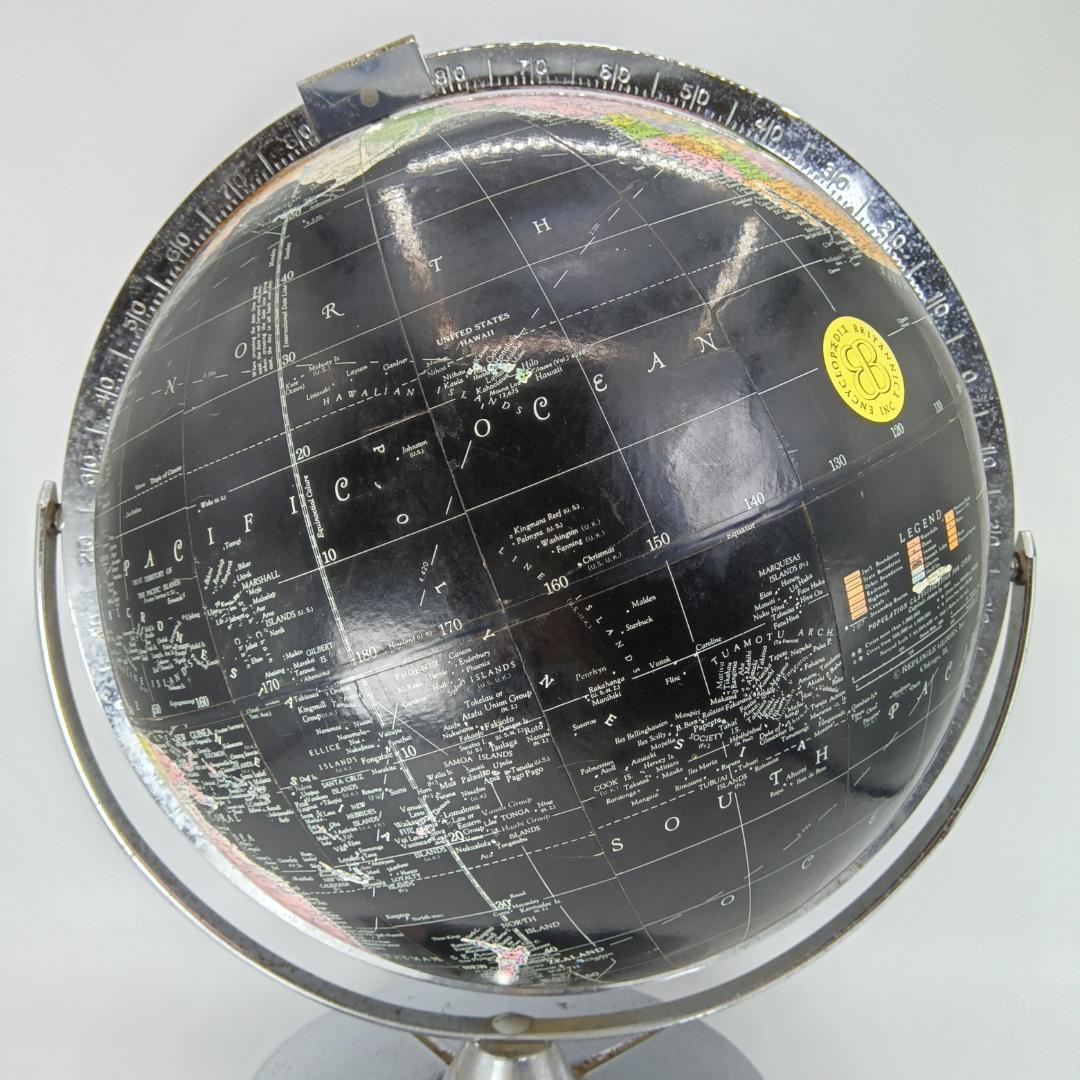 60〜70年代 ブラックオーシャングローブ 地球儀 黒い海