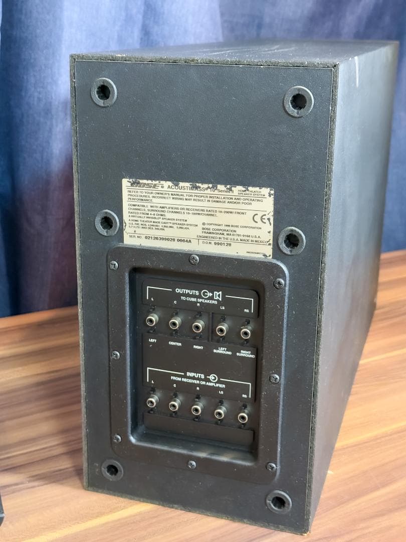 BOSE サラウンドスピーカー ACOUSTIMASS 10 II ウーファー付