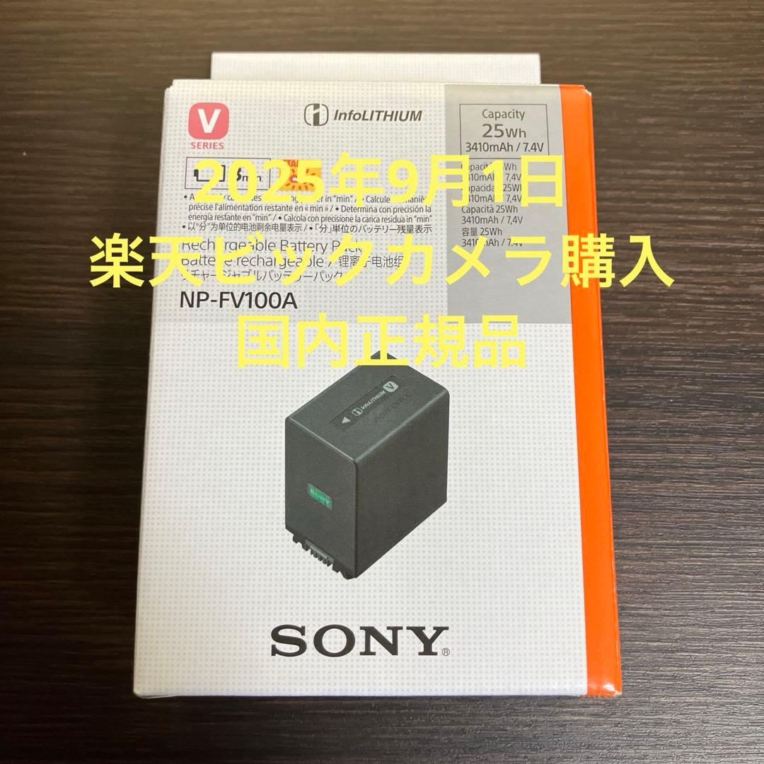SONY NP-FV100A ビデオカメラ バッテリー