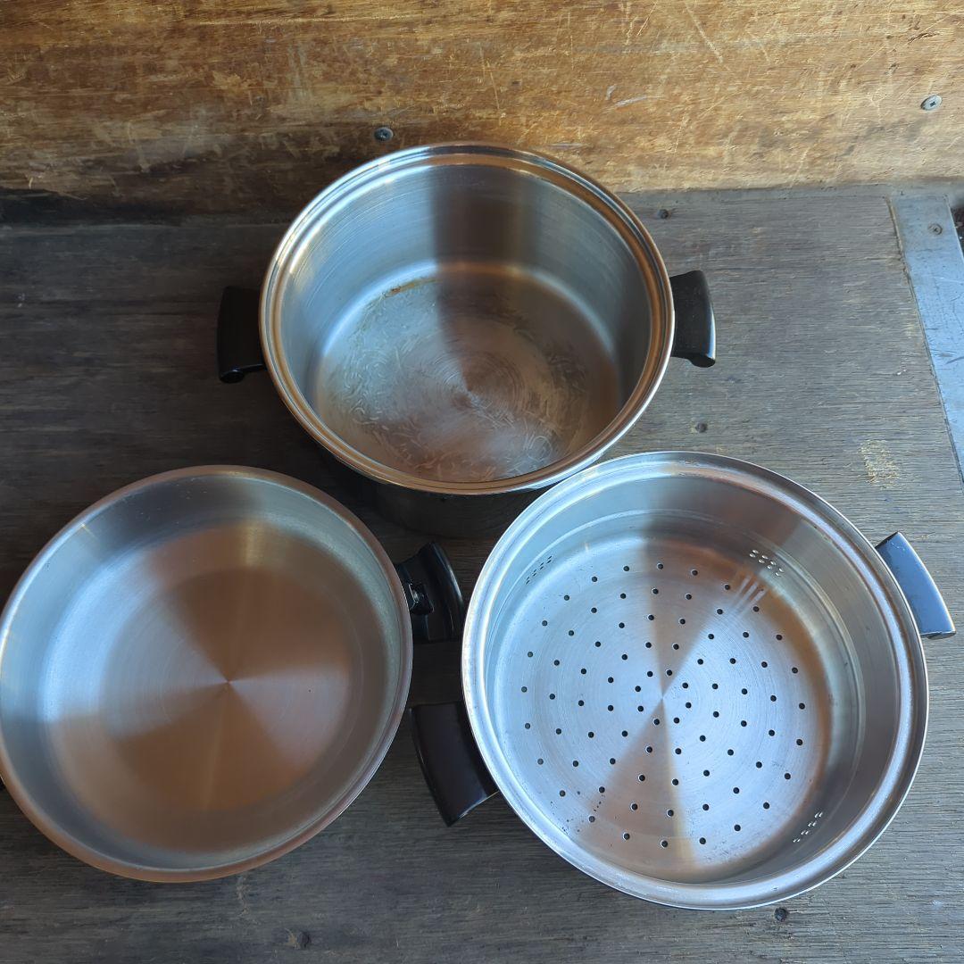 アムウェイ 2段蒸し器セット ケトル やかん IH対応