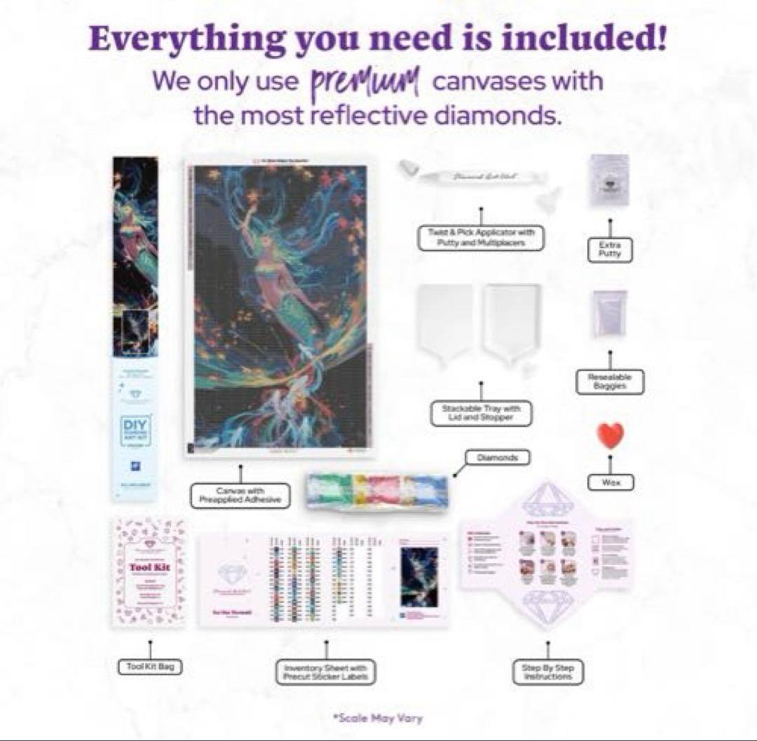 ダイヤモンドアートクラブ　Sea Star Mermaid 　DACキット