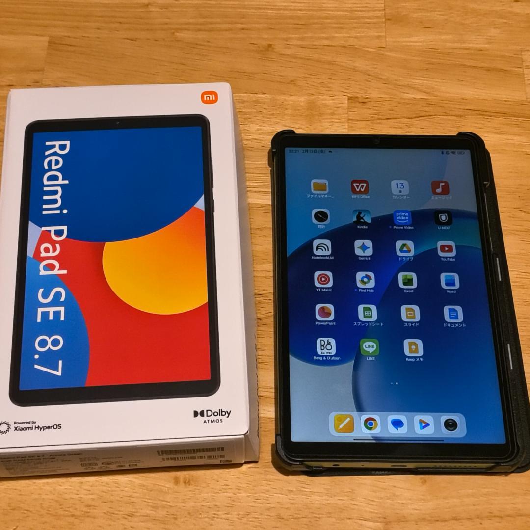 Xiaomi Redmi Pad SE 8.7(箱、説明書、ケーブル類)＋ケース