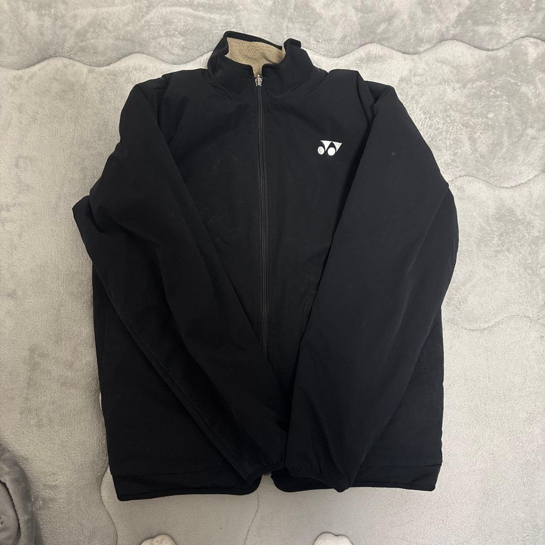 ヨネックス ジップアップジャケット 黒 ベージュ