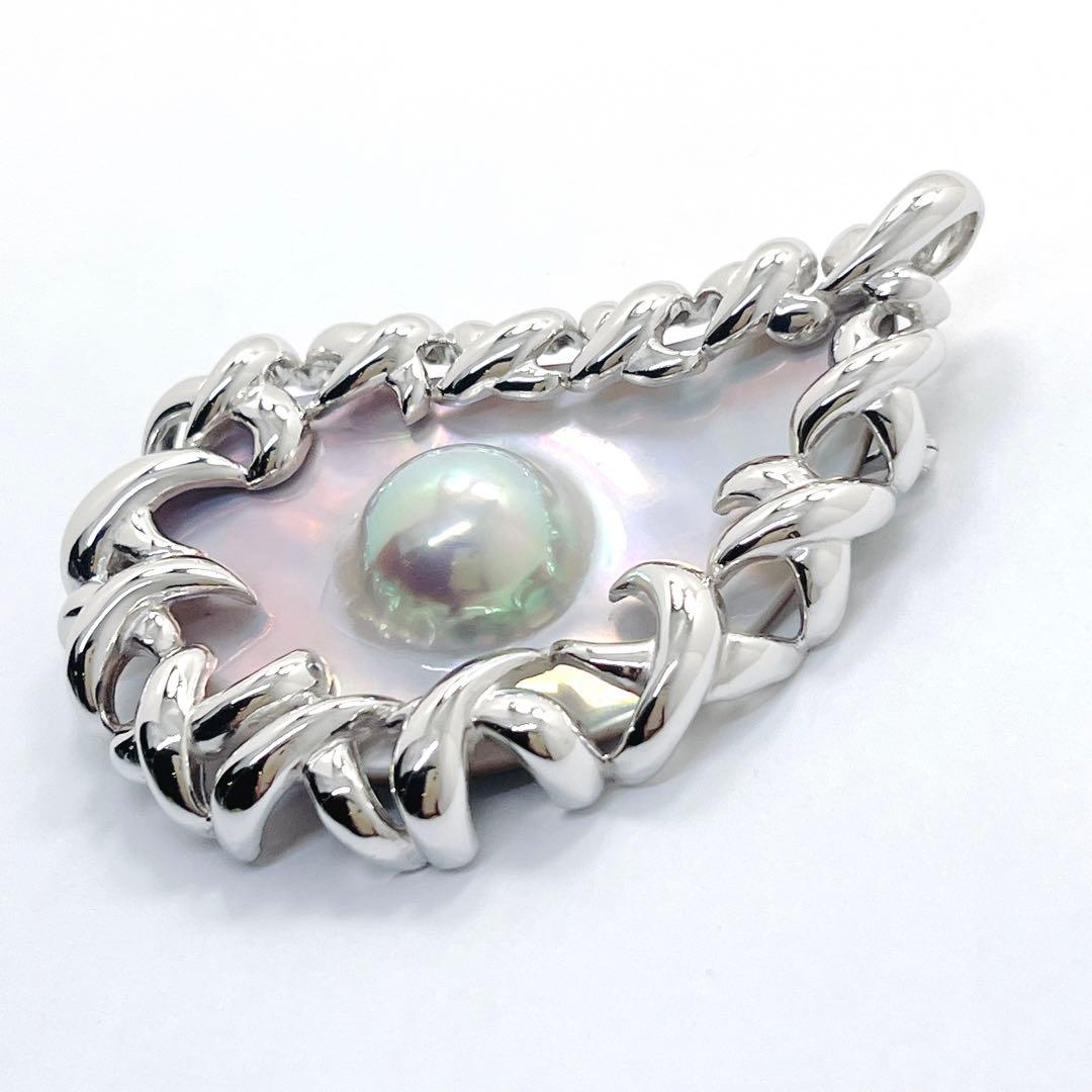 【未使用品級】✨田崎真珠　タサキ　マベパール　ブローチ兼ネックレス