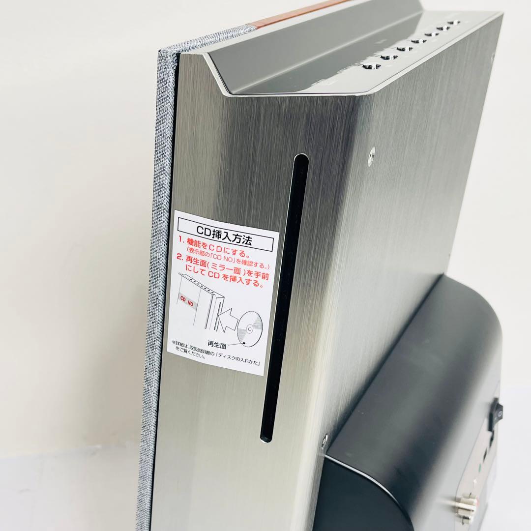 【美品】ANABAS アナバス オーディオ CDクロックラジオ AA-002