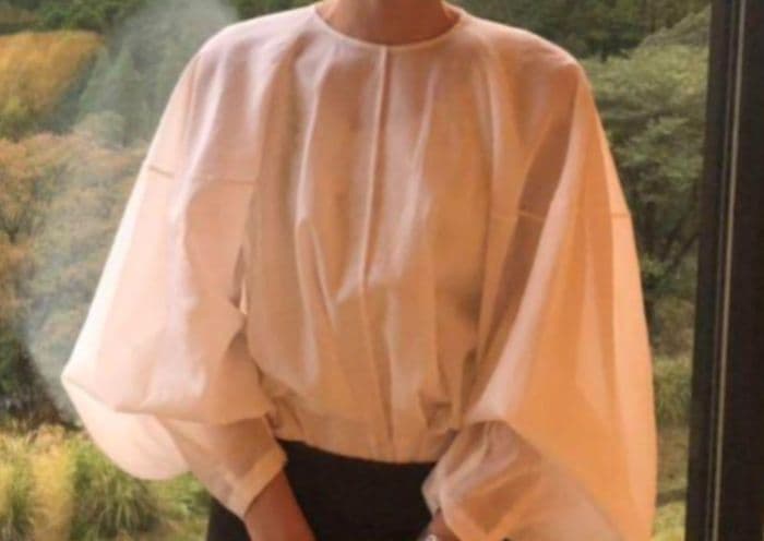 BLAMINK コットンシルクブラウス　36