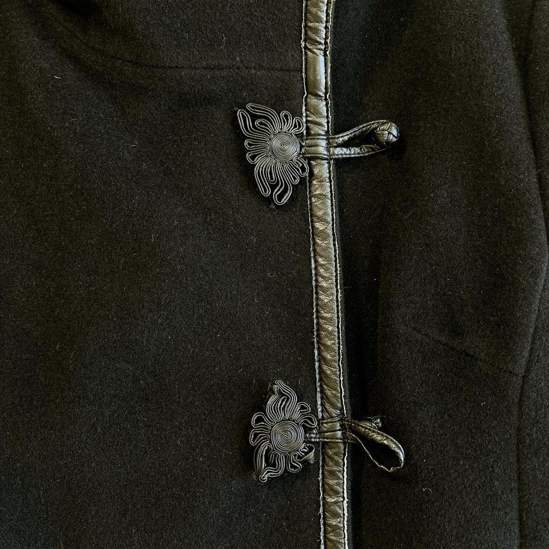 VIVIENNE TAM ヴィヴィアンタム アンゴラ混チャイナジャケット 黒 0