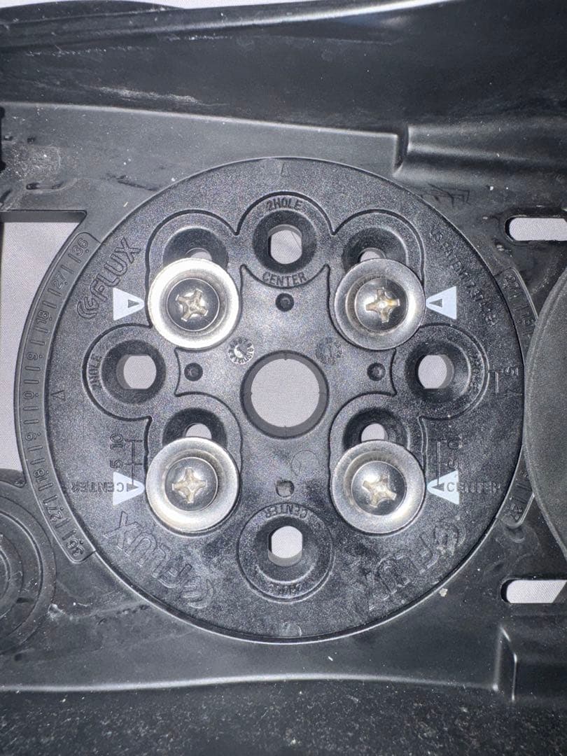 美品　FLUX スノーボードビンディング XF ウッド調