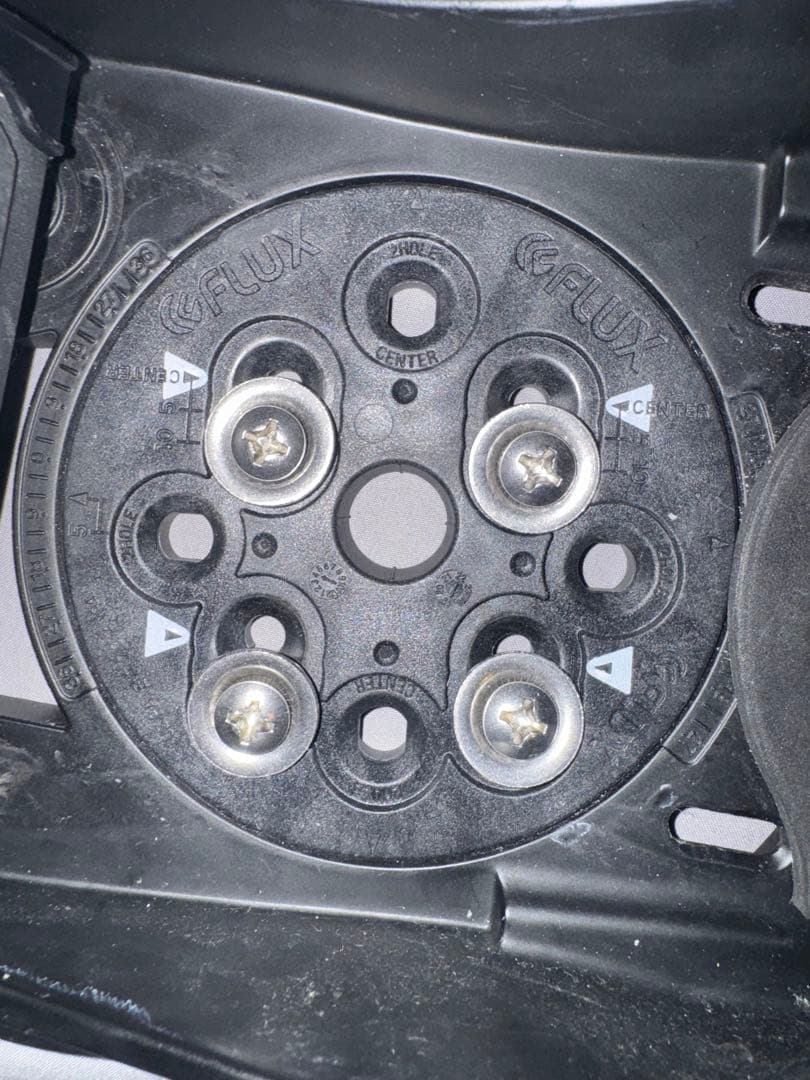 美品　FLUX スノーボードビンディング XF ウッド調