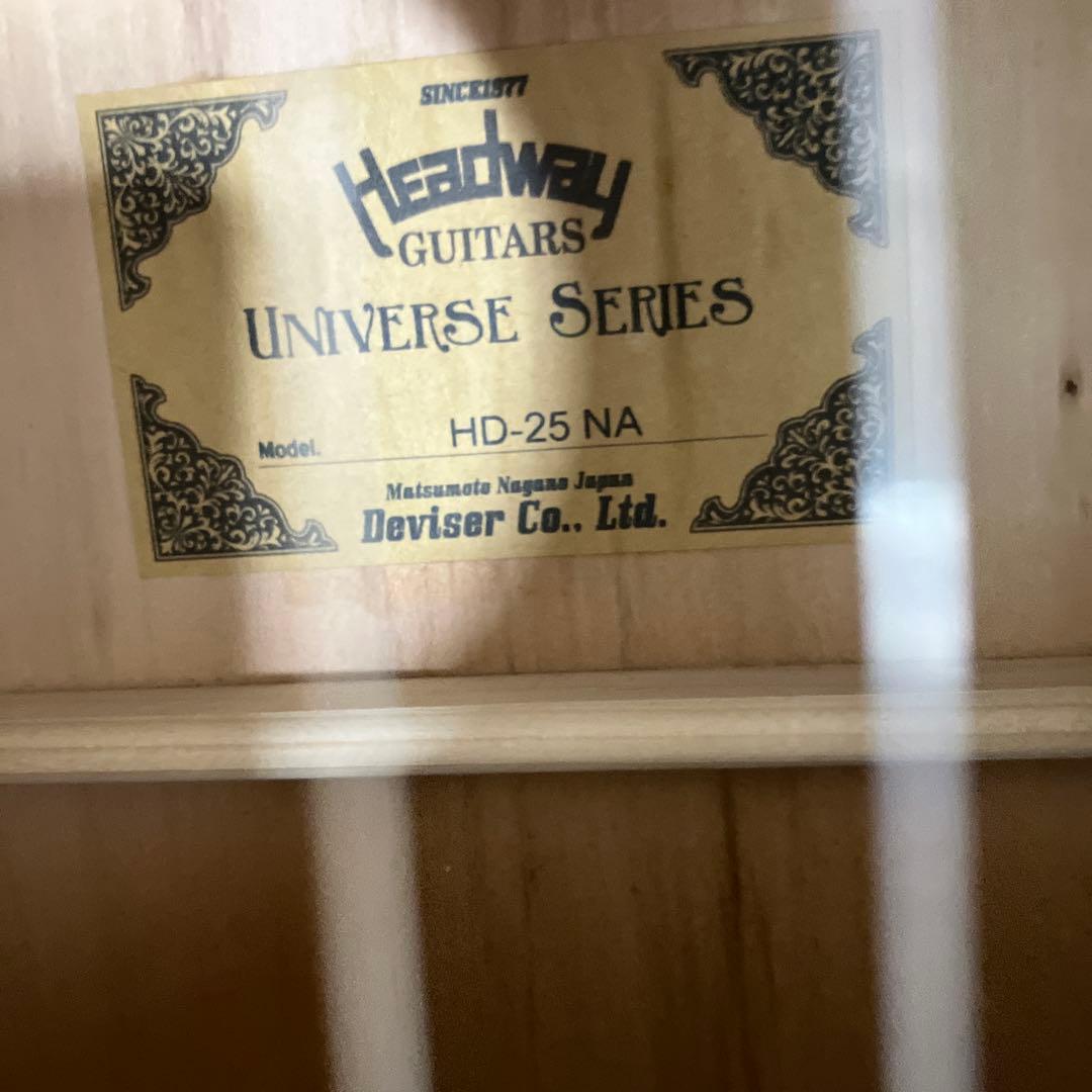 美品◎Headway アコースティックギター HD-25 NA ナチュラル