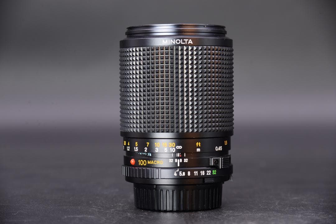 【光学良好】 ミノルタ New MD Macro 100mm f4 マクロ