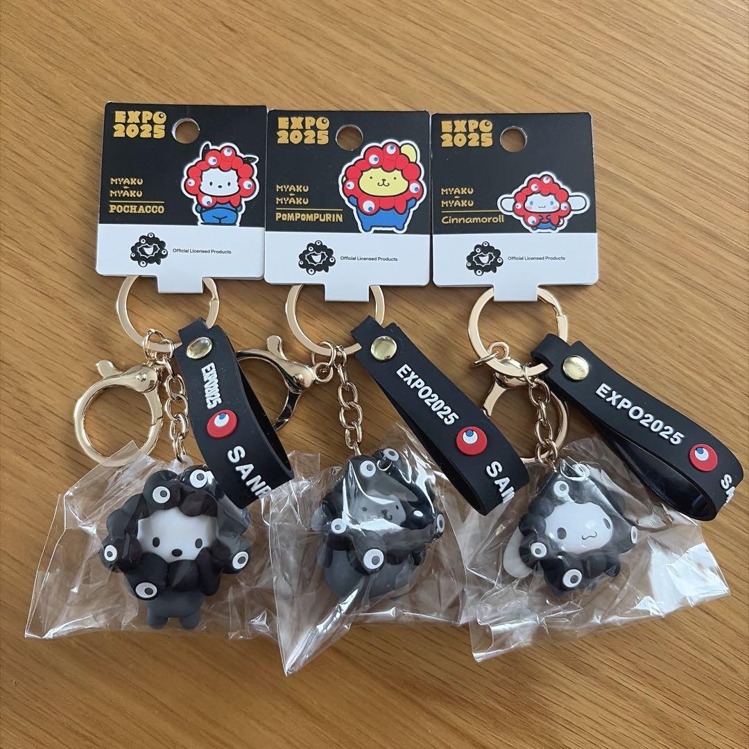 サンリオ キャラクタ ストラップ EXPO2025 シナモン プリン ポチャッコ