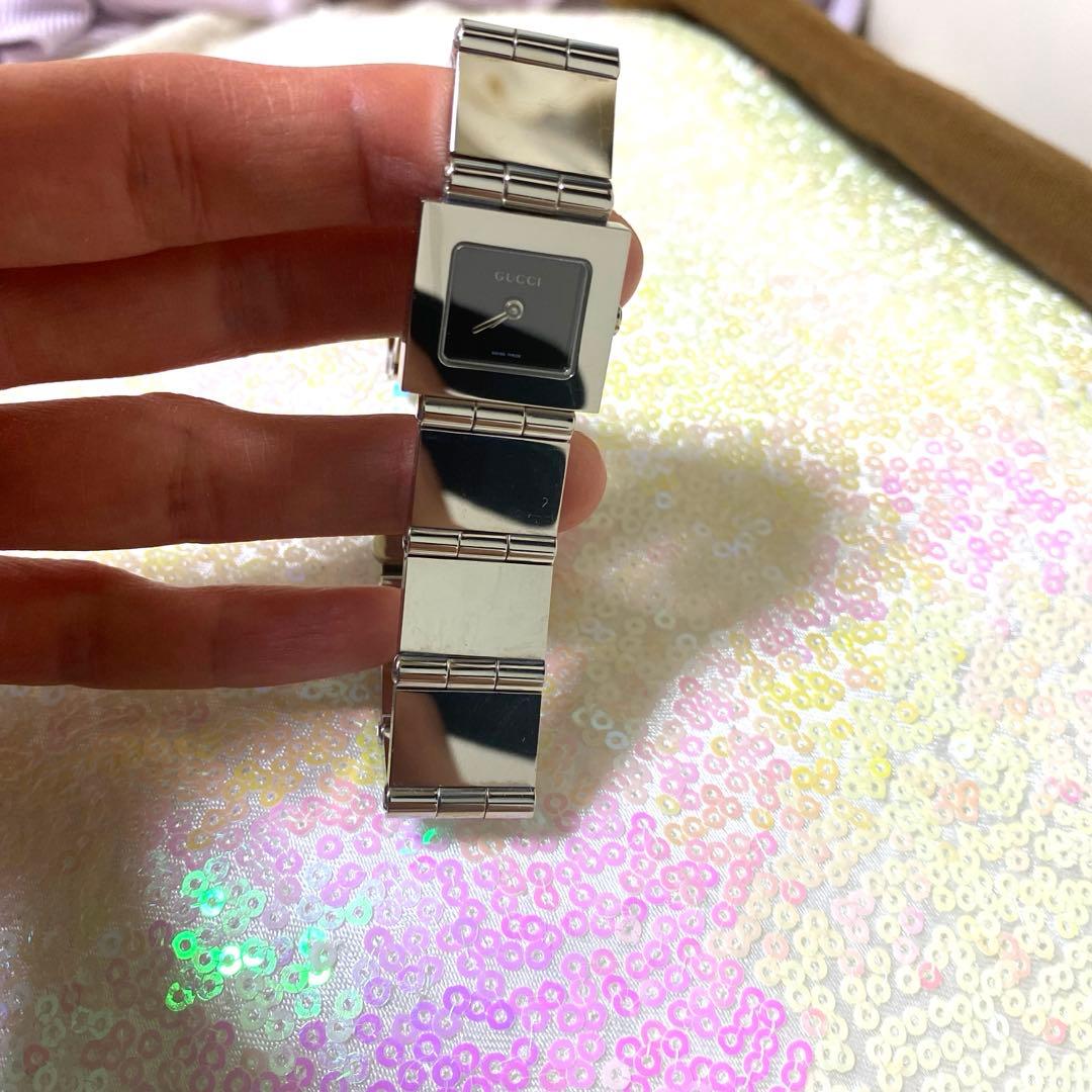 美品　グッチ　600L ブラック　シルバーカラー