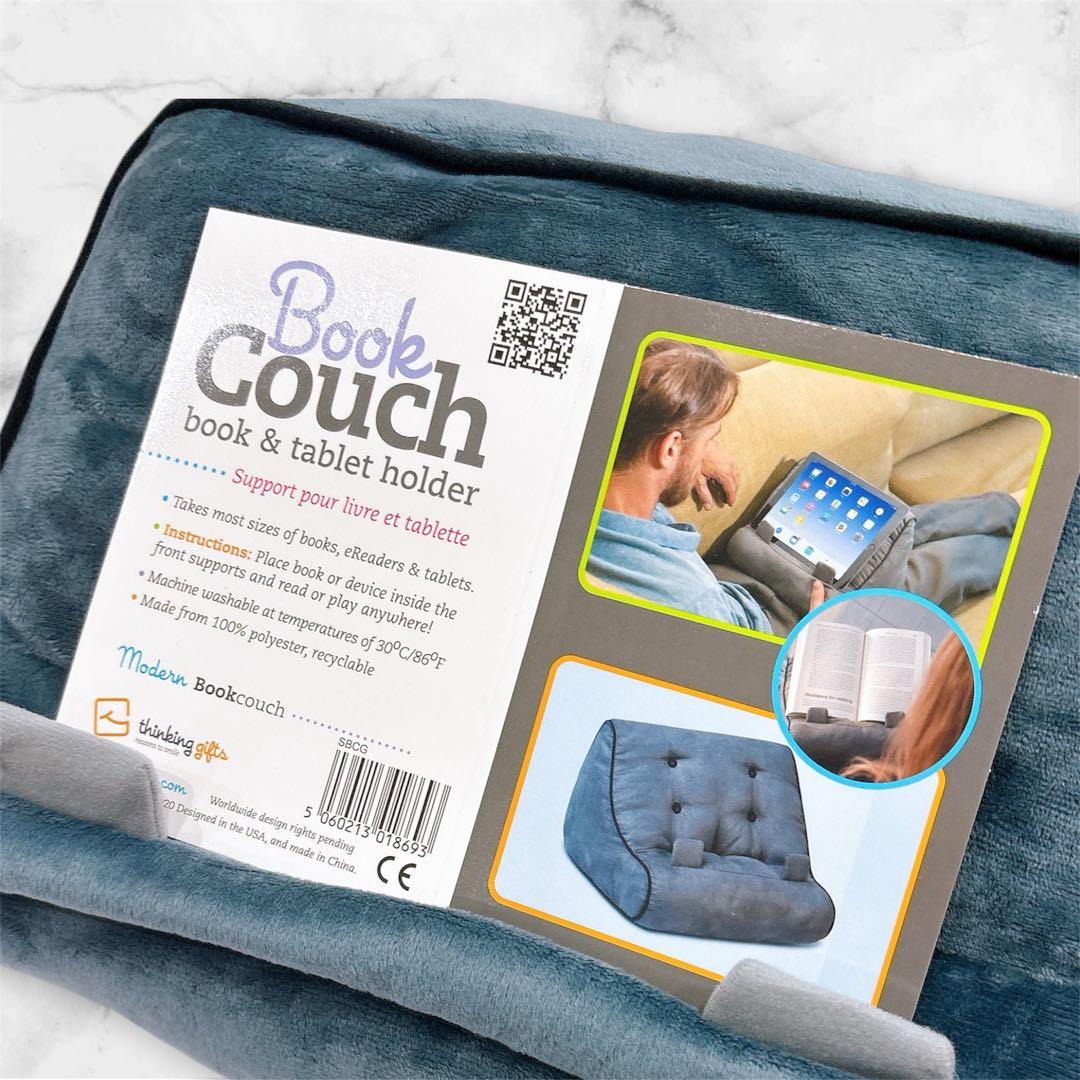 ⭐︎Book Couch ブックホルダー グレー　タブレットホルダークッション