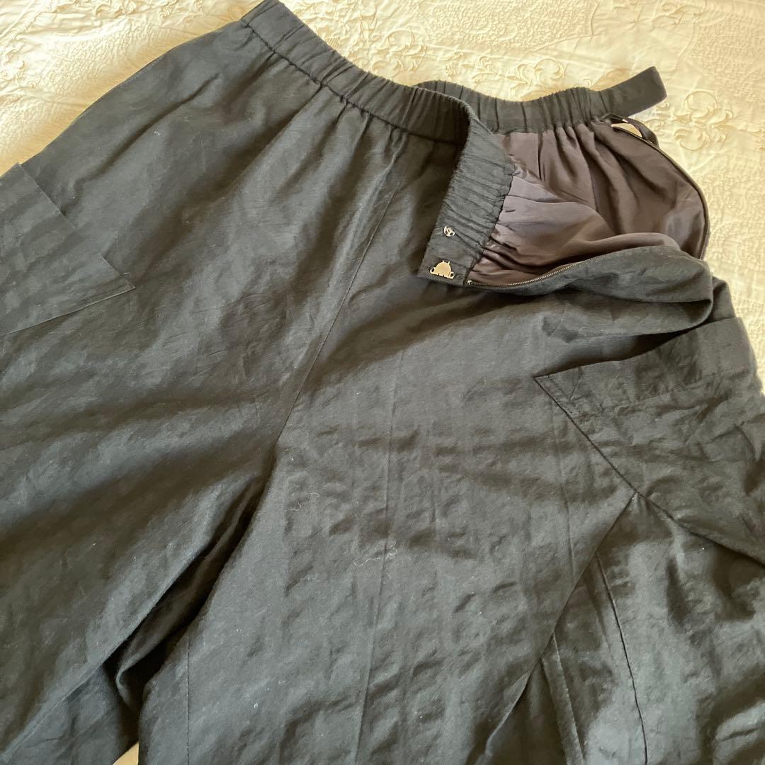 kazuringo様！ 慈雨　ポケットアクセント　　　凸凹生地のコクーンパンツ