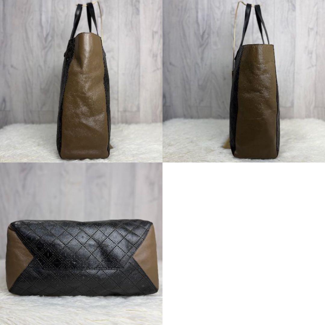 希少♡A4♡ヴィヴィアンウエストウッド オーブ パンチング レザー トートバッグ