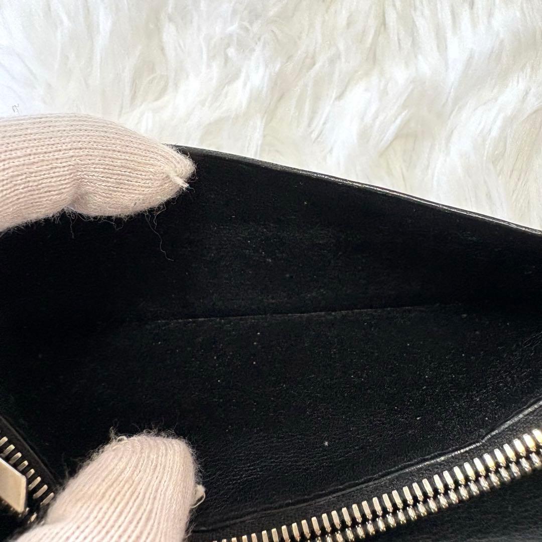 Camille Fournet 良品✨リザード レザー 長財布 二つ折り財布 黒