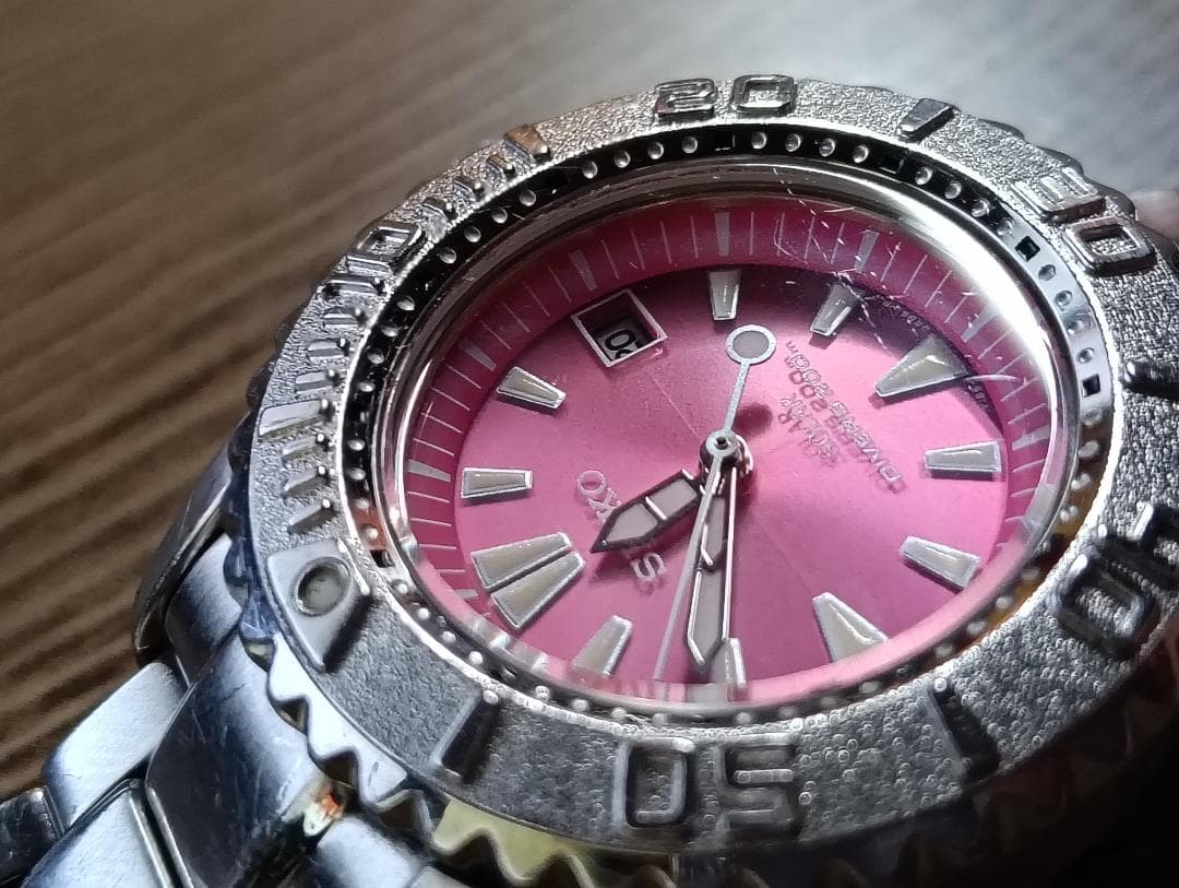 【電池交換済】SEIKO セイコー プロスペックス ソーラー V185-0AB0