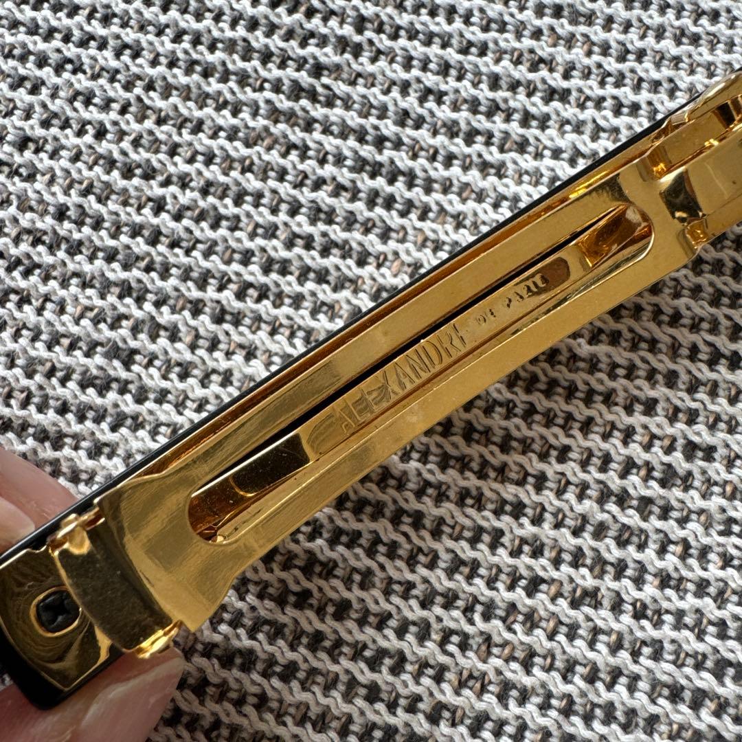 ALEXANDRE DE PARIS パール付きヘアクリップ