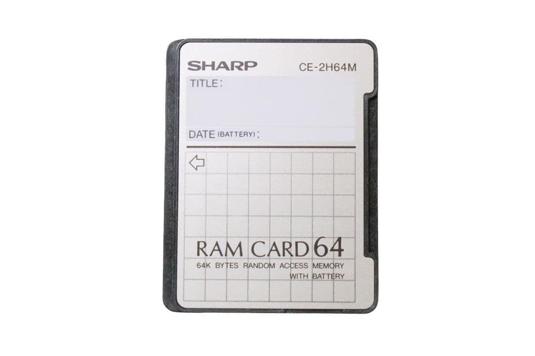 SHARP RAMカード 64KB CE-2H64M ポケットコンピュータ