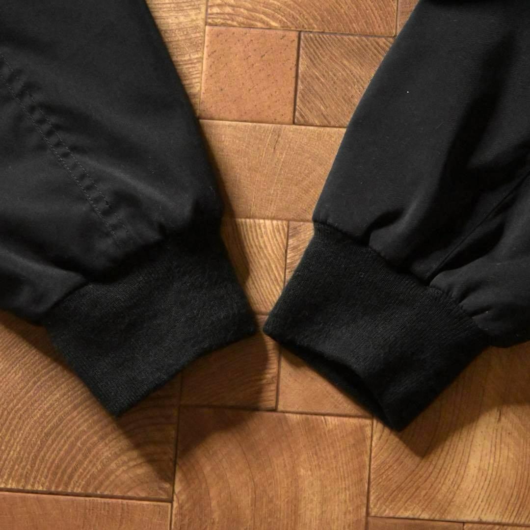 ダ*ー様 00s　US企業ロゴ　スイングトップ　ワークジャケット　ブラック　XL