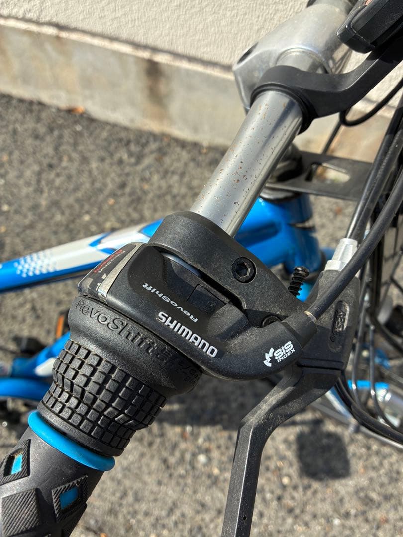 「神戸市内限定/近隣まで輸送可/引取割引します」24インチ　ブルー　6段変速