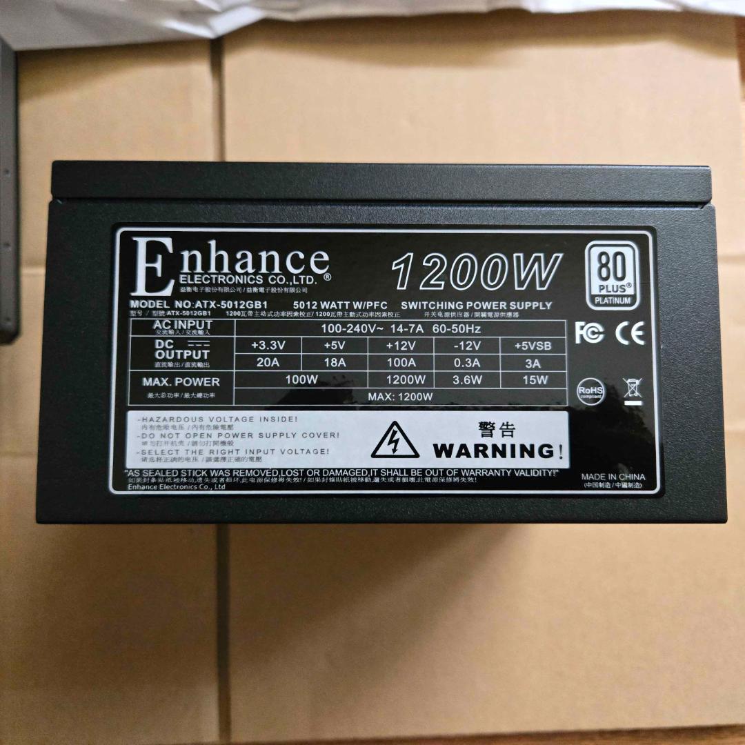 【ジャンク】ZOTAC RTX4090 ＋1200W Platinum電源セット