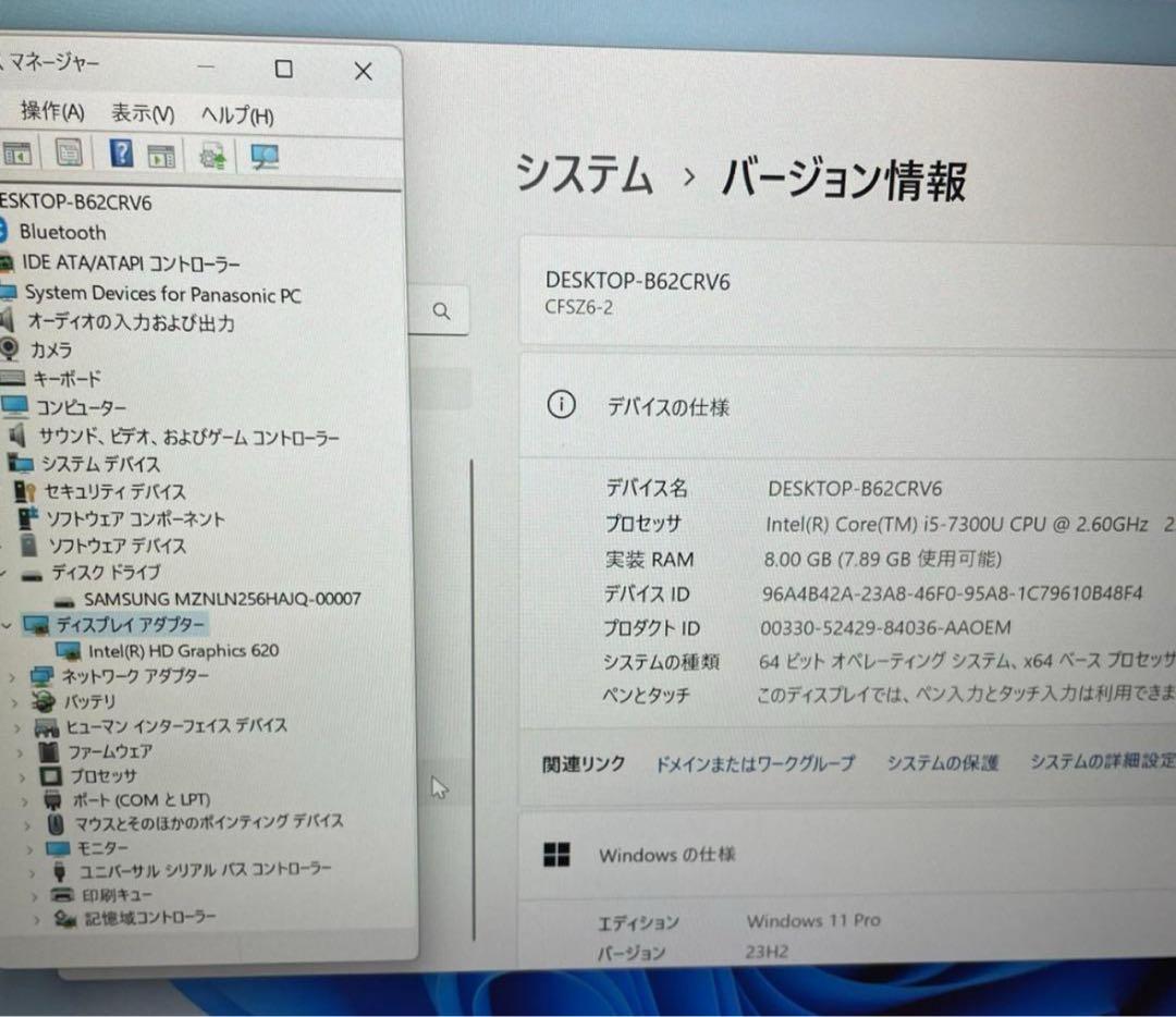 Windowsノート本体 Let's note CF-SZ6 SSD 256GB