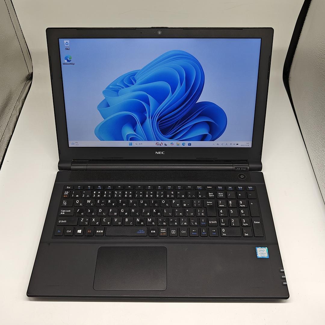【NEC】高性能i7 SSD256GB 8GB 黒色 オフィス付き ノートPC