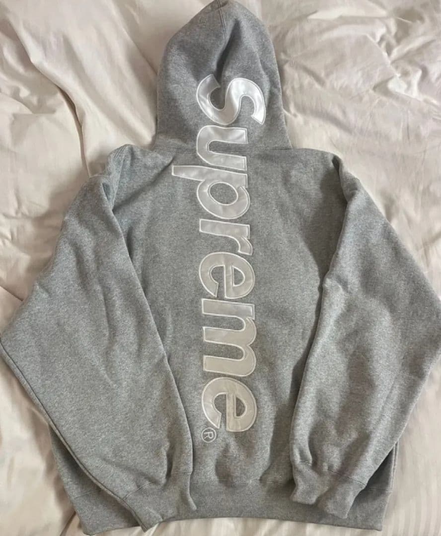 Supreme グレー フーディー パーカー