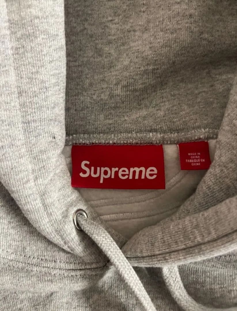 Supreme グレー フーディー パーカー