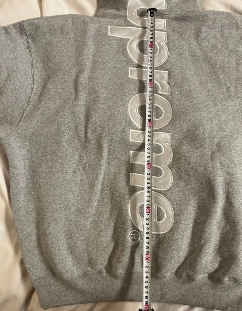 Supreme グレー フーディー パーカー