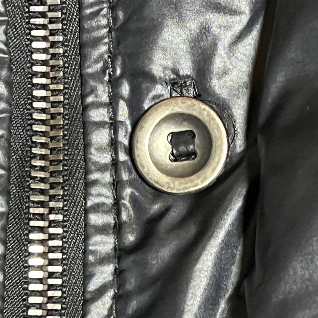 【美品】襟元　ニット　切替　ダウンジャケット ERMANNO SCERVINO