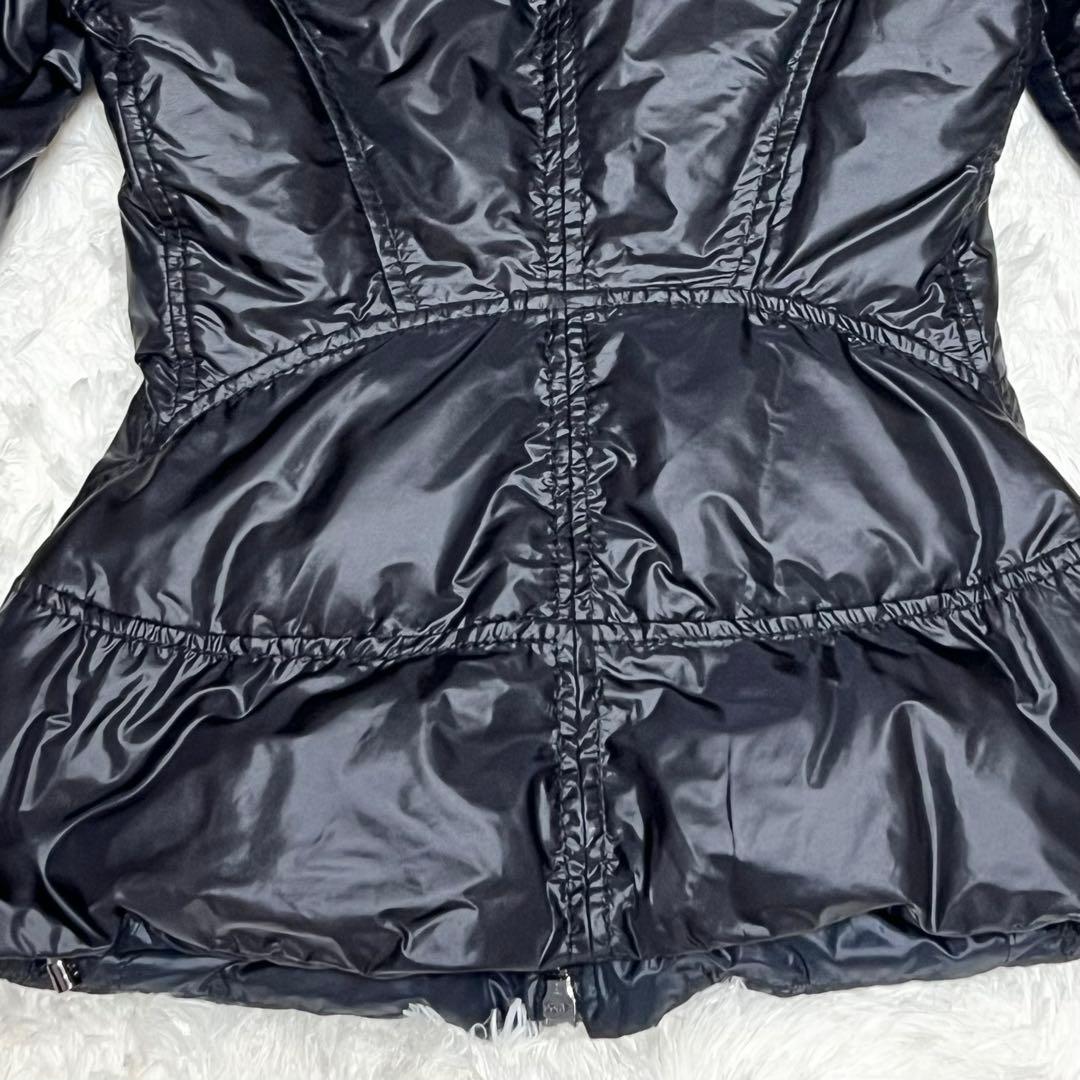 【美品】襟元　ニット　切替　ダウンジャケット ERMANNO SCERVINO