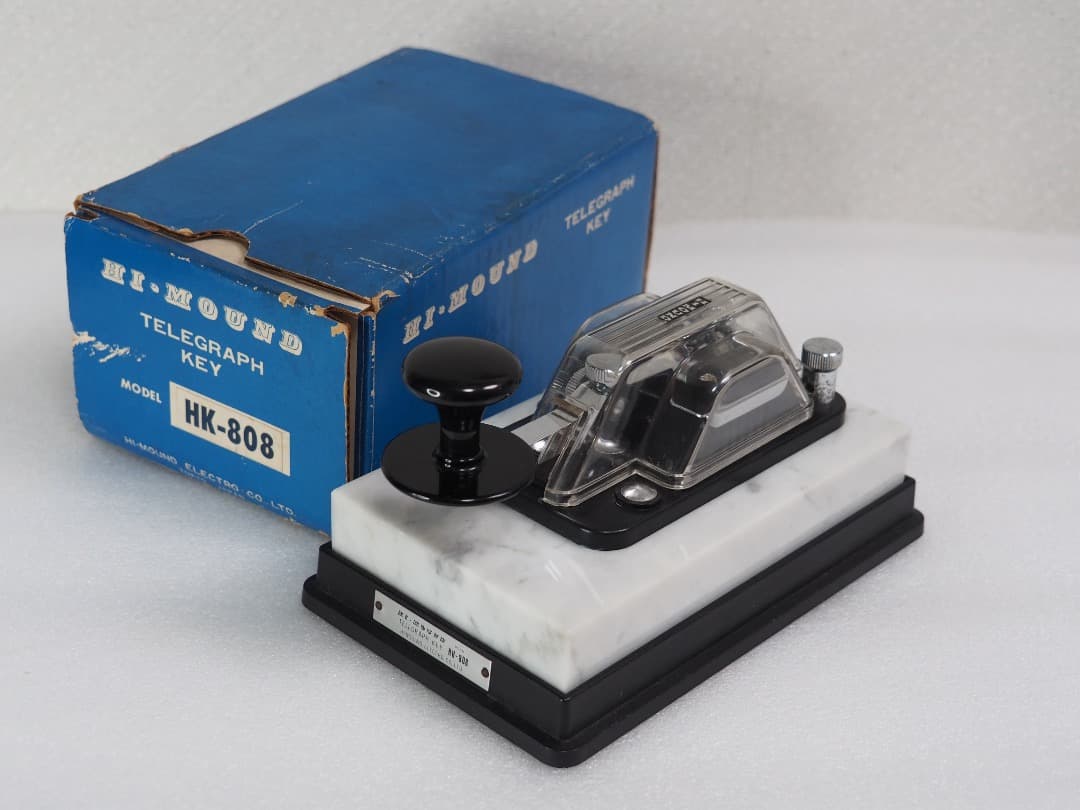 HI-MOUND ハイモンド HK-808 電けん （電信キー）箱付き