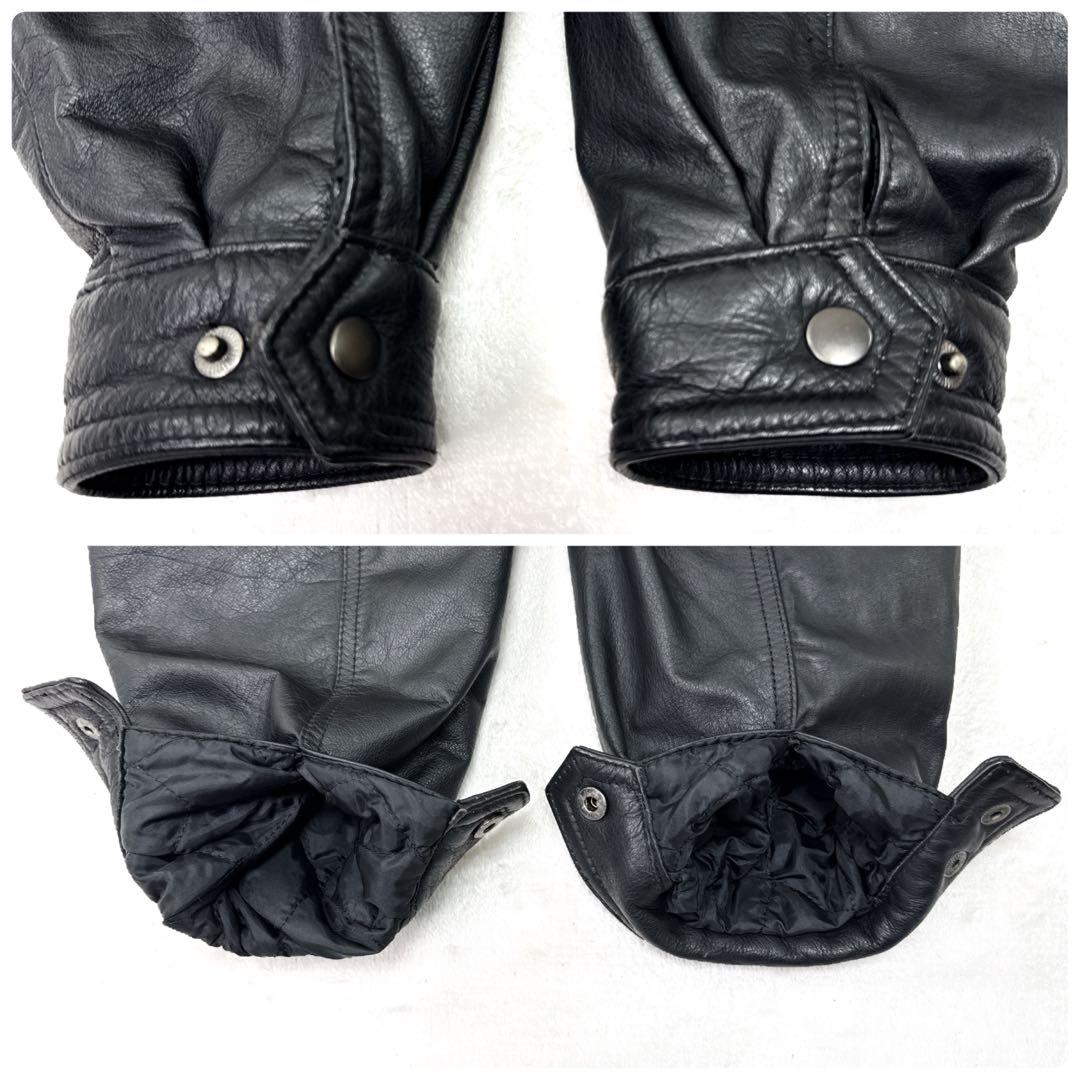 稀少✨ 90s　WORLDWIDE STUDIO　本革 レザー ジャケット A2