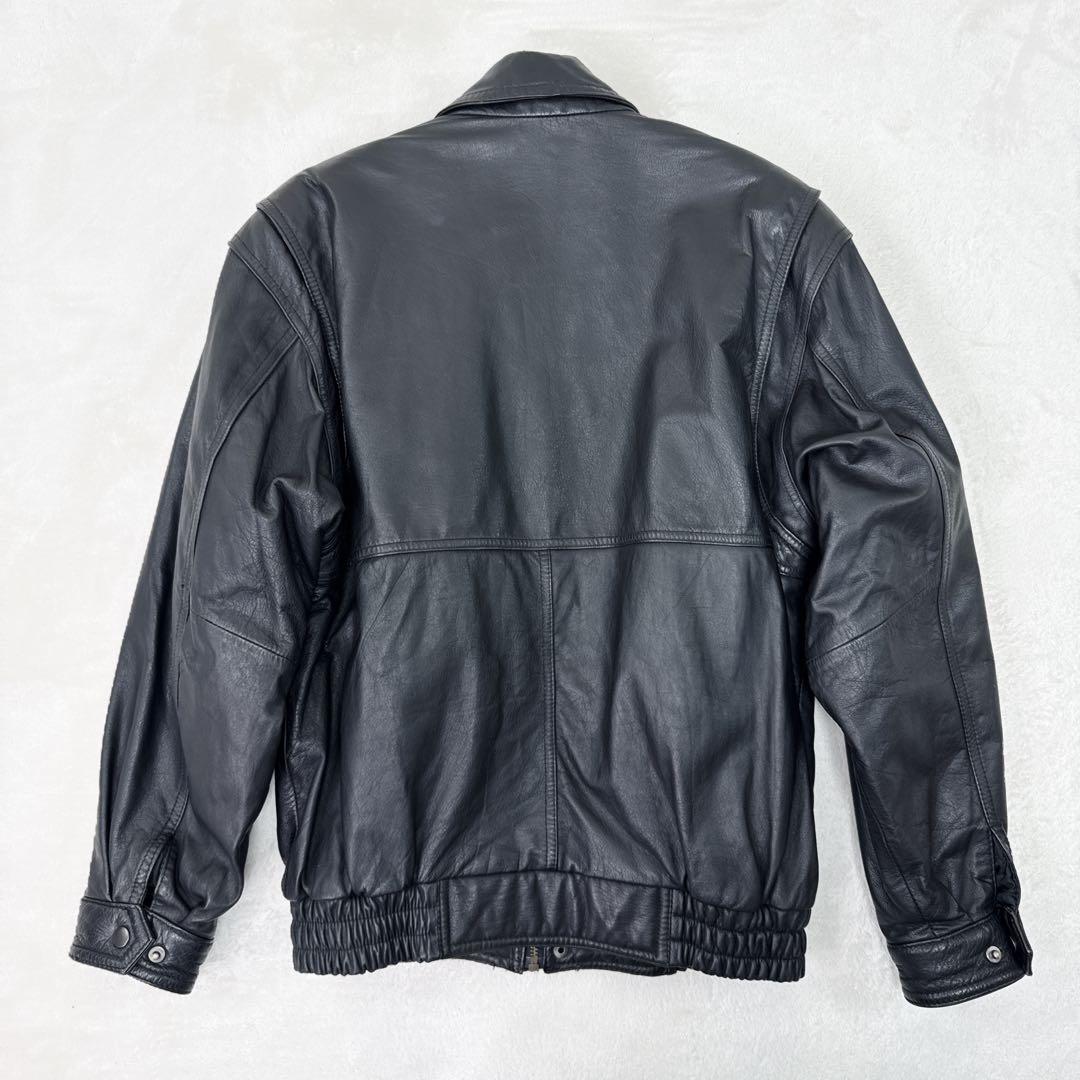 稀少✨ 90s　WORLDWIDE STUDIO　本革 レザー ジャケット A2