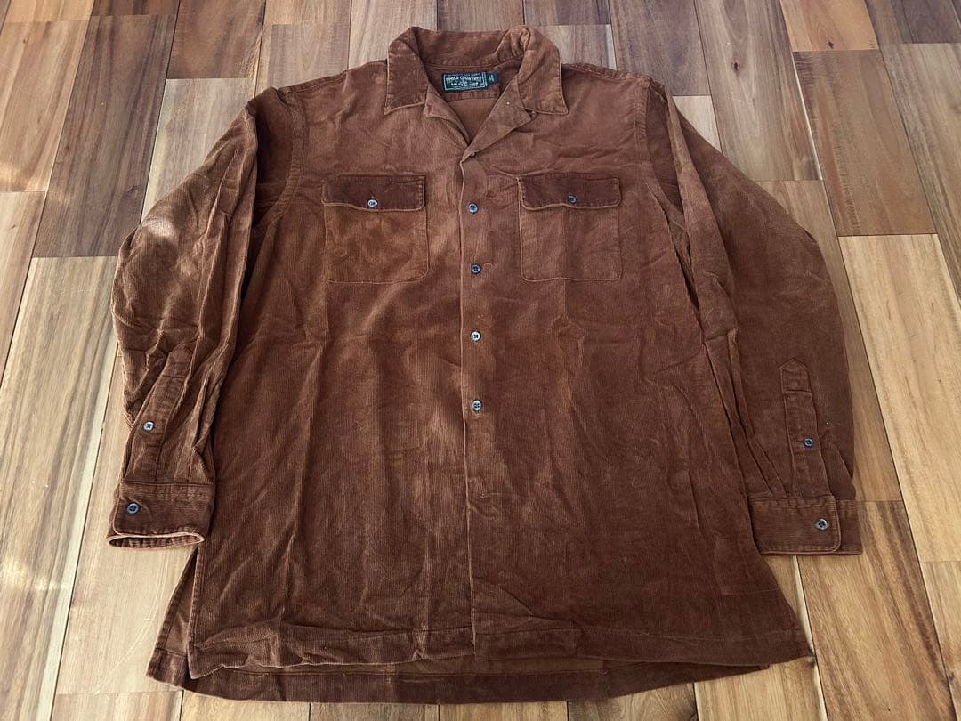 vintage 80's ポロカントリー　コーディロイシャツ
