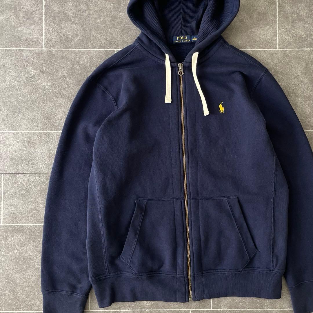 Polo Ralph lauren ラルフローレン ZIP パーカー 紺 L
