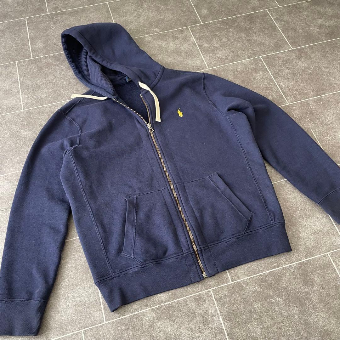 Polo Ralph lauren ラルフローレン ZIP パーカー 紺 L