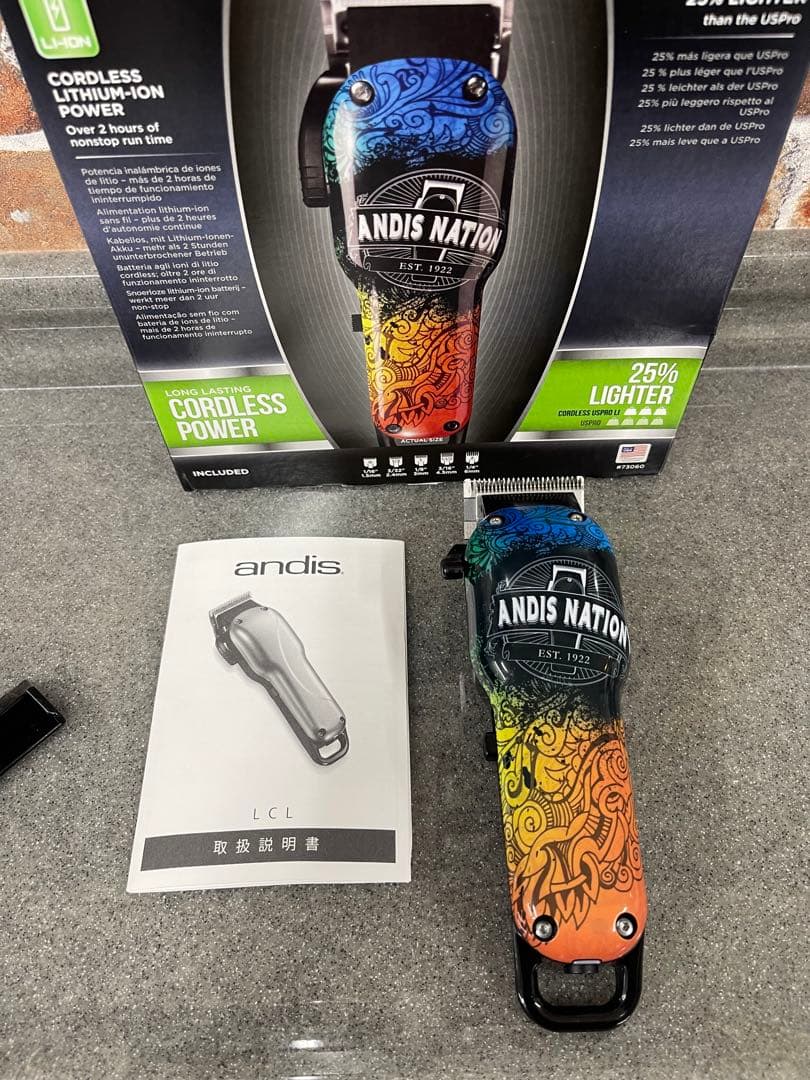 Andis コードレス US PRO Li Fade 業務用バリカン 数回使用