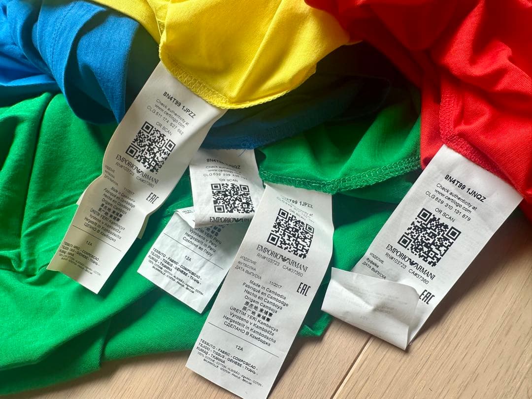 エンポリオアルマーニ Tシャツ 5枚セット 12a 150 アルマーニジュニア