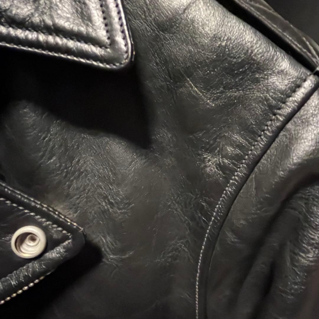 美品 フリーホイーラーズ ラブレア 希少サイズ44 馬革 レザー ルードブラック