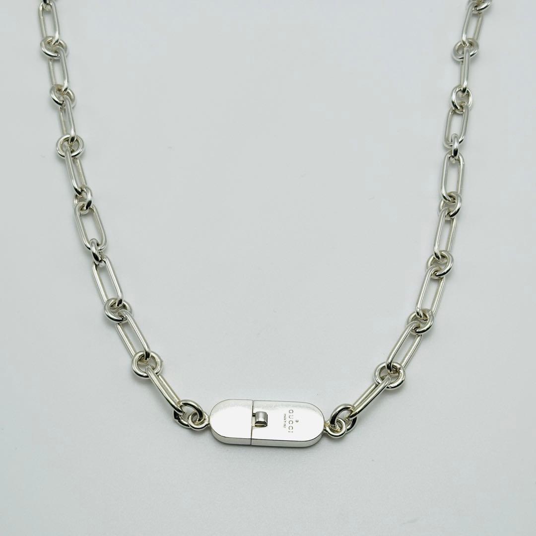 GUCCI トムフォード期　ID オーバルリンクチェーン　シルバーネックレス